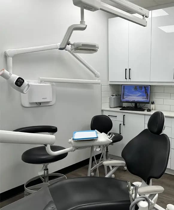 A comfortable, modern treatment room